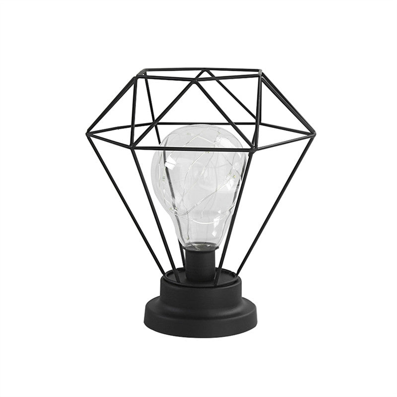 Edison Style Metal Terrarium Lamp Warm White LEDs