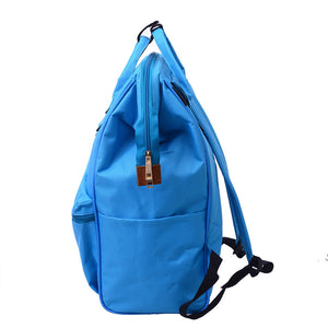 Unisex Solid Backpack School Travel Bag