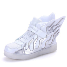 Load image into Gallery viewer, Boys Girls Glowing Shoes USB Charger led Children Shoes with Light Kids Wing
