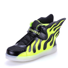 Load image into Gallery viewer, Boys Girls Glowing Shoes USB Charger led Children Shoes with Light Kids Wing