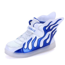 Load image into Gallery viewer, Boys Girls Glowing Shoes USB Charger led Children Shoes with Light Kids Wing