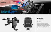 Load image into Gallery viewer, Baseus Qi Car Wireless Charger For iPhone Xs Max Xr X Samsung S10 S9