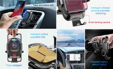 Load image into Gallery viewer, Baseus Qi Car Wireless Charger For iPhone Xs Max Xr X Samsung S10 S9