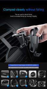Baseus Qi Car Wireless Charger For iPhone Xs Max Xr X Samsung S10 S9