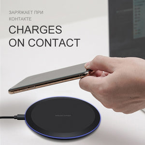 ESVNE 5W Qi Wireless Charger for iPhone X Xs MAX XR 8 plus Fast Charging for Samsung S8 S9 Plus Note 9 8