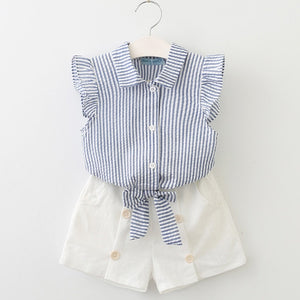 Girls Suits 2019 Children Clothes Fashion Kids Girls Clothing Sets Summer
