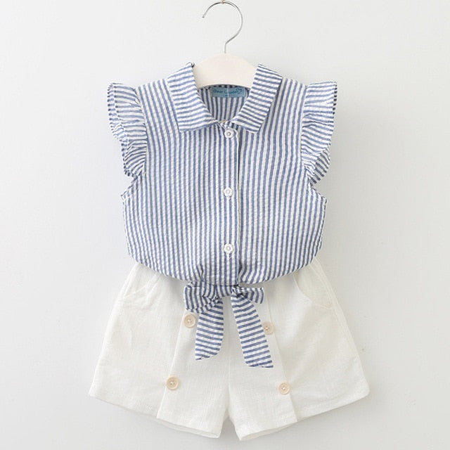 Girls Suits 2019 Children Clothes Fashion Kids Girls Clothing Sets Summer