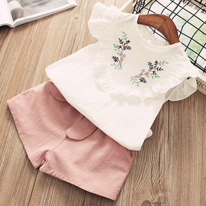 Girls Suits 2019 Children Clothes Fashion Kids Girls Clothing Sets Summer