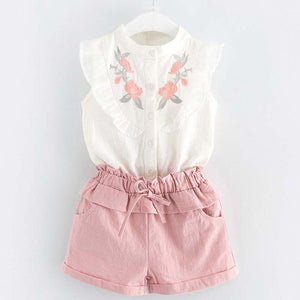Girls Suits 2019 Children Clothes Fashion Kids Girls Clothing Sets Summer