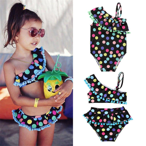 Stylish Kids Baby Girls Tankini Bikini Swimwear
