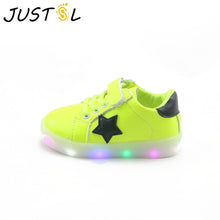 Load image into Gallery viewer, JUSTSL  Solid Led shoes for kids outdoor children&#39;s light fashion sneakers