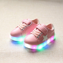 Load image into Gallery viewer, JUSTSL  Solid Led shoes for kids outdoor children&#39;s light fashion sneakers