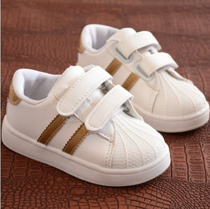2018 New Casual Flat Sneakers white Shoes Children